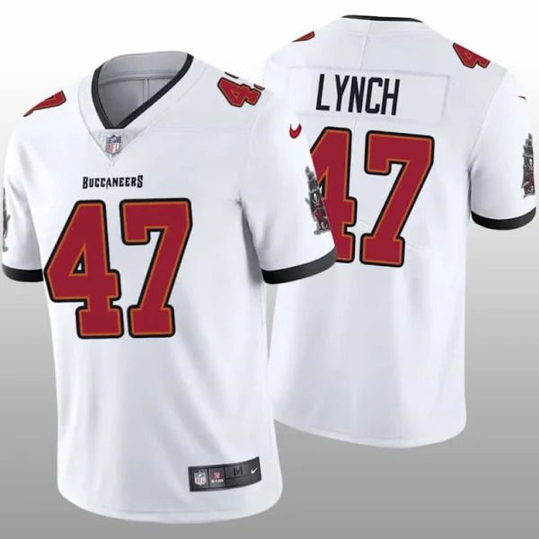 Men Tampa Bay Buccaneers #47 John Lynch Nike White Vapor Limited NFL Jersey